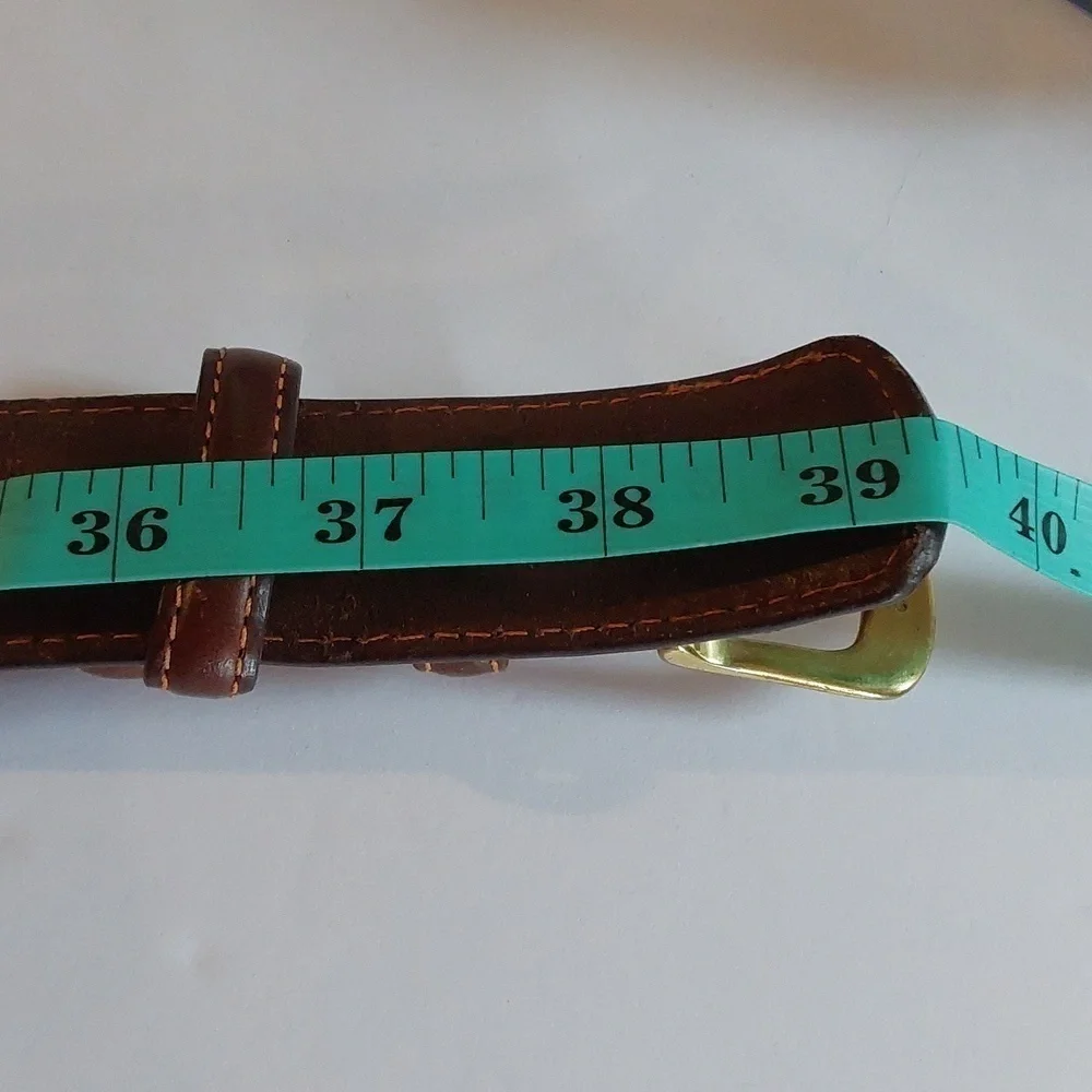 3 D Belt Co. |Mens Apache Ranger Western Belt Premium Leather Brass Sz.34